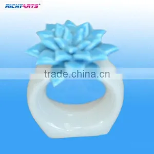 Decorative Porcelain Flower Napkin Holder thumbnail-1