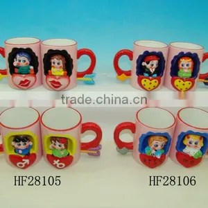 Ceramic Cute Couple Cup thumbnail-1