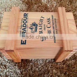Hot Sale Wooden Gift & Craft Industrial Use and Handmade Feature Wine Box thumbnail-3