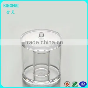 Red Acrylic New Product Round Swab Box,toothpick Box With Lid thumbnail-3