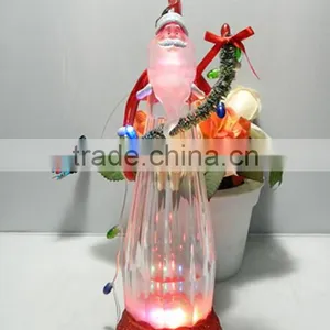 LED Color Changing Xmas Decorations Plastic Santa Claus Hold Led String Lights thumbnail-4
