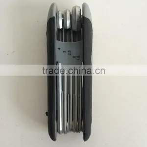 Factory Directly Galvanization Folding Type 8PC Allen Wrench Hex Key Hand Tool Set thumbnail-1