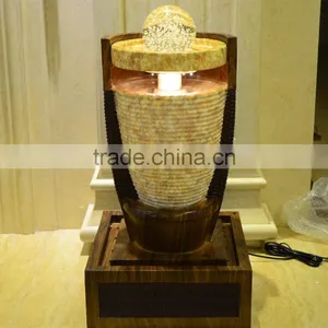 Led Lighting Artificial Resin Water Fountain / Indoor Outdoor Decoration thumbnail-1