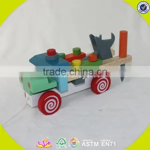 2017 Wholesale Baby Wooden Screw Toy Fashion Kids Wooden Screw Toy Popular Children Wooden Screw Toy W03C024 thumbnail-6
