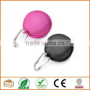 (Black and Hot Pink)Earphone Handsfree Headset HARD EVA Case thumbnail-1