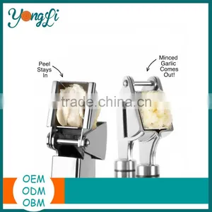 High-Quality Garlic Crusher/ Garlic Mincer Kitchen Garlic Press Stainless Steel thumbnail-4