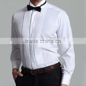 Men's 100% Cotton French Cuff Guayabera Shirt thumbnail-2