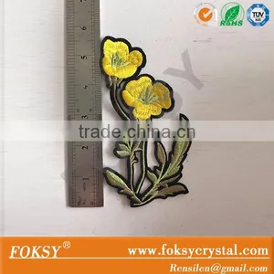New Design Flowers Iron on Embroidered Patch for Clothing thumbnail-5
