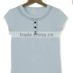 Organic White Girls Tops thumbnail-1
