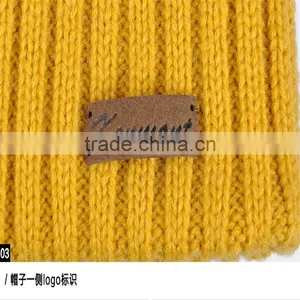 Winter Hat Children Korean Tide Pointed Hat Coarse Wool Knitted Hat Cap Winter Fashion Curling thumbnail-6