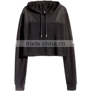 Wholesale Custom Women's Cropped Top Hoodie thumbnail-1