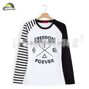 2014 Fashion Plain Cotton White Printing Long Shirt thumbnail-1