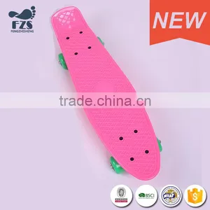 HSJ209 Wholesale pp Material Fish Board Skateboard With PU Wheels thumbnail-3