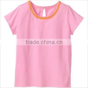 Women O-Neck Pink T-Shirt thumbnail-1