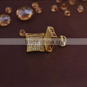 LSE855 Screw Back Earrings for Men Jewelry Brass Fashion Earring thumbnail-1