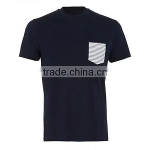 Best Selling Fashionable Unisex Round Neck T-Shirt With Pocket thumbnail-1