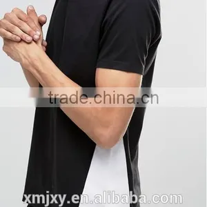 Summer New Style Men T-shirts Stitching T-shirt Hot Sale White and Black Stitch Made in China thumbnail-3