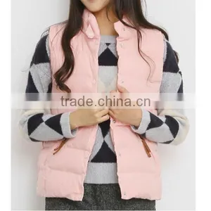2015 Customized Outdoor Woman Slim Cotton Vests Wholesale thumbnail-2