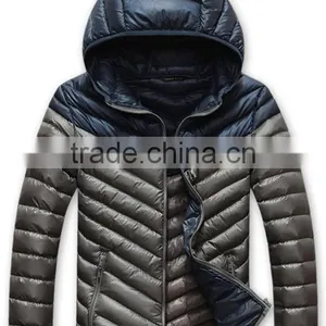 New Design Customize Man Quilted Winter Jacket Thick Warm Down Filled Coats for Men thumbnail-1