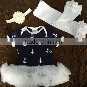Tutu Dress Romper Suits for Toddler Girl Clothes, Wholesale Kids Romper Set Baby Wear, Baby Bodysuits Anchor for Infant Toddler thumbnail-1