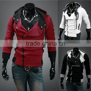 Fall Men Zip Up Clothes Hoodie Hooded Jacket Sweatshirt Sport Coat Cardigan thumbnail-1