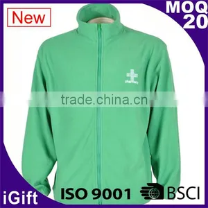 Wholesale New Design Blank Color Fleece Fabric Custom Design Zip up Quilted Blank Sweatshirts Without Hood thumbnail-1