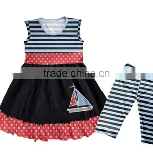 Wholesale Baby Girls Mustard Pie Clothing Sets With Ruffle thumbnail-1