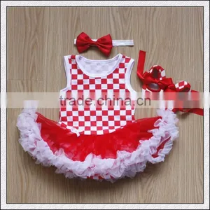 Wholesale 2015 Baby Girl Infant 3pcs Clothing Sets Tutu Romper Dress/Jumpersuit+Headband+Shoes thumbnail-6