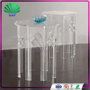Transparent Plexiglass Nesting Table Home Furniture Tea Table Living Room Console Table thumbnail-1