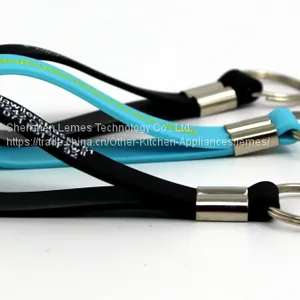 Promotional Beautiful Fashion Design Custom Silicone Key Chains thumbnail-1