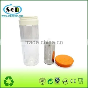 Wholesale BPA Free Heat-Resistant Sports Glass Water Bottle With Silicone Sleeve Tea Infuser thumbnail-2