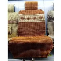 Upscale Car Seat Cushions Pure Hand-knitted Flax Cushion for Car Four Season Seat Cushions thumbnail-1