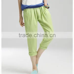 Woman Linen Slim Candy Pencil Pants thumbnail-2