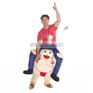 Funny Halloween Carnival Party Piggyback Ride On Stripper Costume thumbnail-3