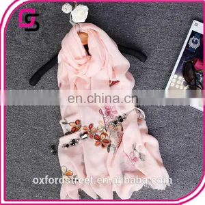 2017 New Spring Five Fiower Color Printing All-match Scarf Shawl Dualuse Sun Screen thumbnail-2