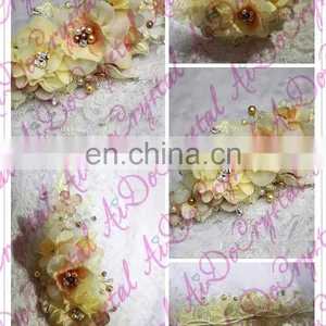 Aidocrystal Yellow Plastic Crown Flower,artificial Flowers Hair Accessories for Wedding thumbnail-3