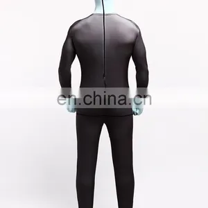 Dark Gray Business Zentai Second Skin Pilot Tuxedo Suit Fancy Dress Costume thumbnail-4
