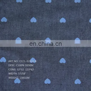 Denim Fabric With Spandex Discharge Print Denim Fabric thumbnail-1