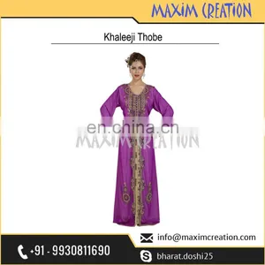 Moroccan Khaleeji Thobe With Exclusive Embroidery Design Perfect For Any Occasion 6561 thumbnail-4