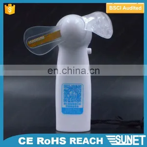 Promotion AAA Battery Power Mini Portable Custom Text Flashing Led Fan Advertising thumbnail-6