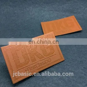 Pu Label Maker Custom Embossed Jeans Leather Patch Label thumbnail-1