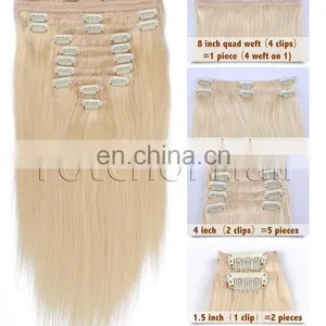 New Arrival Full Head Hair Extension Clips Wholesale thumbnail-1