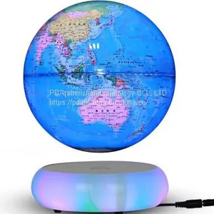Led Light Ceramic Magnetic Floating Levitate Bottom Globe 6inch 7inch 8 Inch thumbnail-1