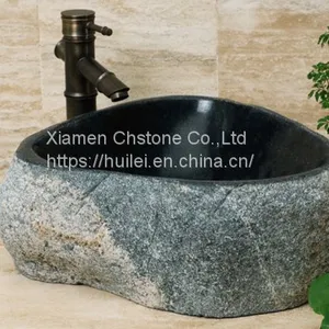 Dark River Stone Sinks, River Stone Basins, Stone Sinks thumbnail-3