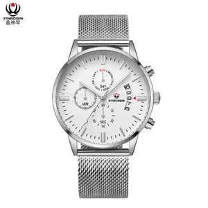 XINBOQIN Dropshipping Custom Luxury Fashion Popular Casual Tide Waterproof Stainless Steel Men's Watch thumbnail-2