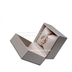 Wholesale Customization New Design Golden Creative High-end Watch Box Packaging PU Satin Cloth Storage Jewelry Gift Box Watch Box thumbnail-5
