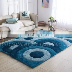 High Quality Fashionable Polyester 3D Shaggy Rug New Design thumbnail-3