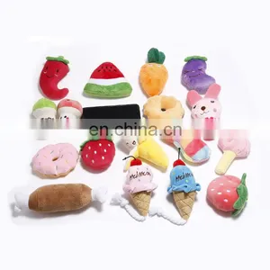 Soft Stuffed Squeaky Pet Toy Fruit Cheap Small Toy for Pet thumbnail-3