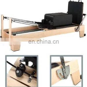 High Quality With Low Price White Wood Elina Balanced Fixing Core Of Body Pilates Reformer thumbnail-2