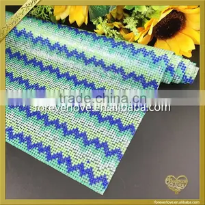 Wholesale Adhesive Resin Rhinestone Sheets for Decorations FHRM-046 thumbnail-2